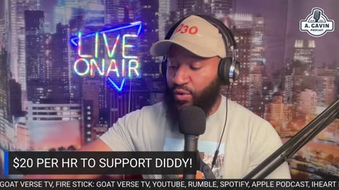 The Arrington Gavin Show "$20/HR TO SUPPORT DIDDY!"