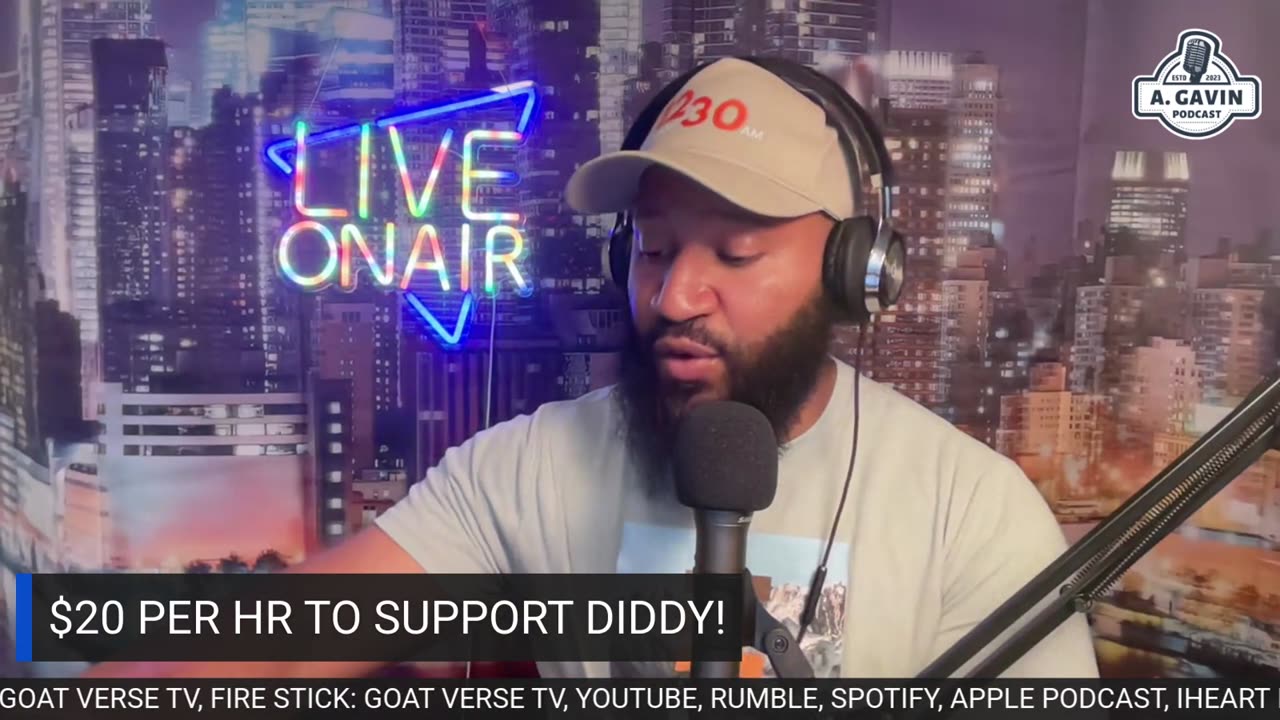 The Arrington Gavin Show "$20/HR TO SUPPORT DIDDY!"