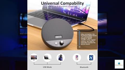 Jeecoo A10 USB Plug-N-Play Laptop Speakers Bluetooth Computer Speakers with Small & Portab