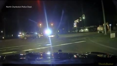 North Charleston police video shows slow-speed chase with excavator that damaged business