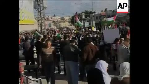 Israeli-Arab demonstration in Israel against the Gaza operation