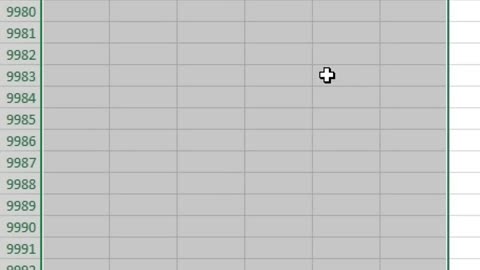 Select 10000 Cells in Just 1 Second in Excel