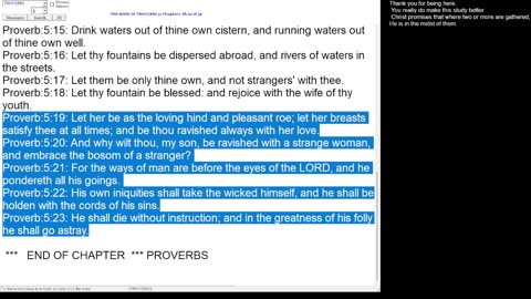 Proverbs 5