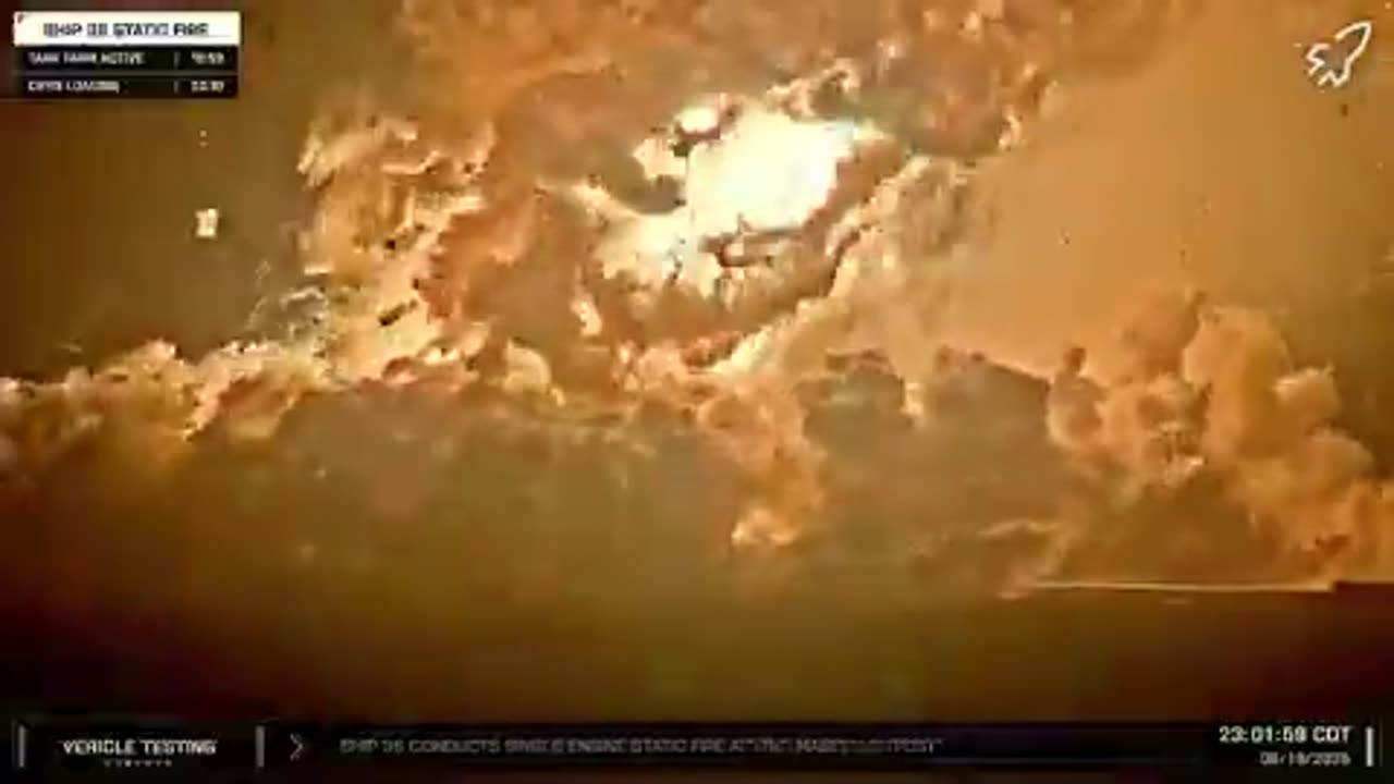 SpaceX's Starship explodes during a static engine test.