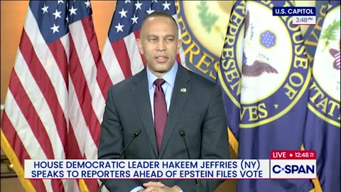 Hakeem Jeffries no longer wants to talk about Epstein