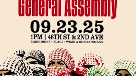 Tomorrow in NYC: "FLOOD THE UN GENERAL ASSEMBLY"