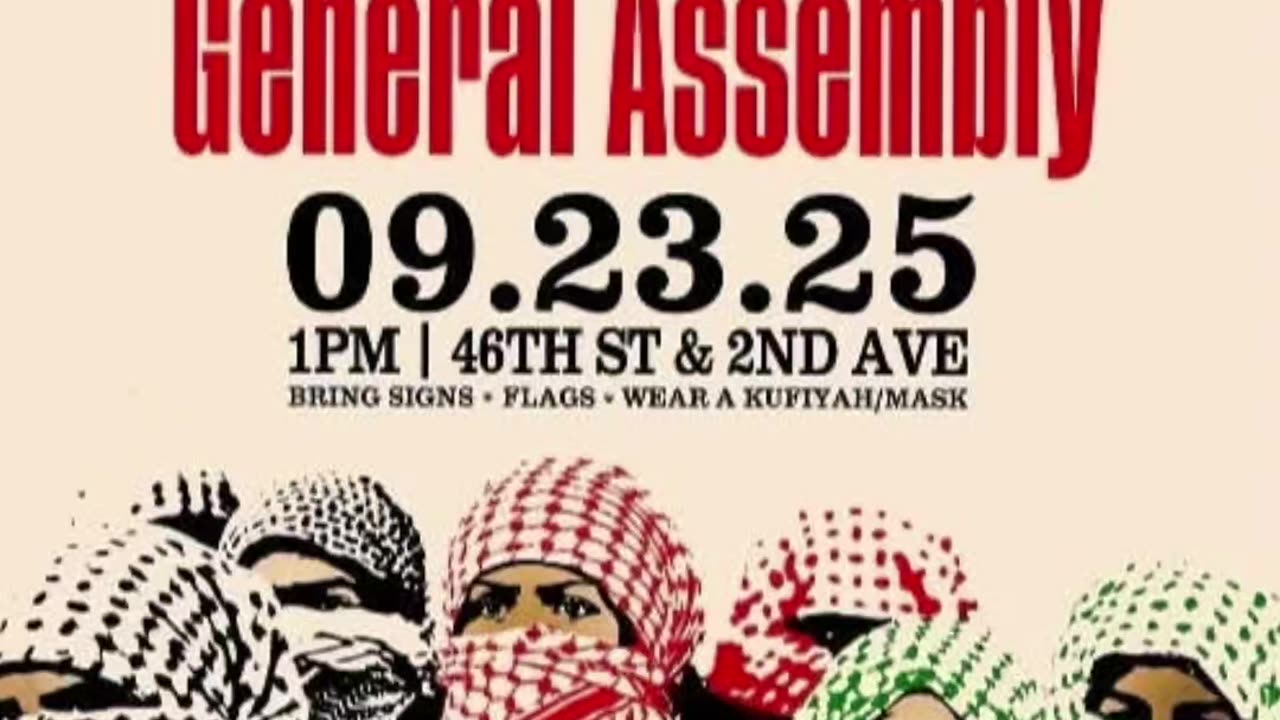 Tomorrow in NYC: "FLOOD THE UN GENERAL ASSEMBLY"