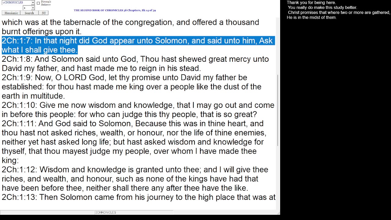 2 Chronicles 1