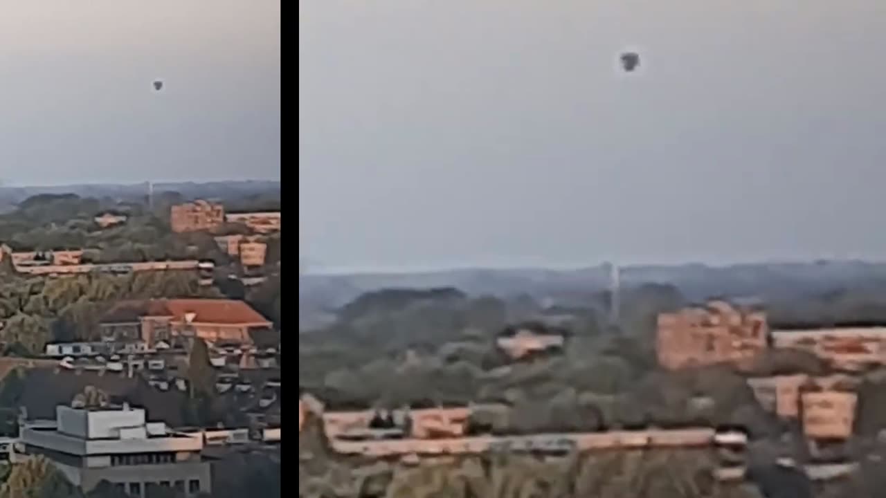 Un OVNI géant caché dans les nuages ! Une lumière mystérieuse dans la forêt