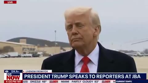 A reporter just pushed a microphone into Trump’s face