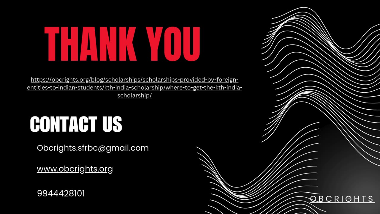 KTH India Scholarship