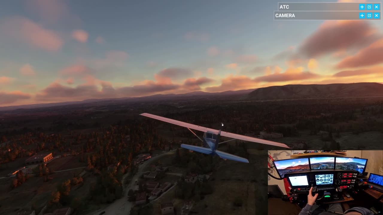 💥 Wild Valley Run in Virtual Cessna in Greek Mountains | External View Madness in MSFS 2020 🌄✈️