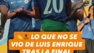 Luis Enrique to João Pedro after the match.