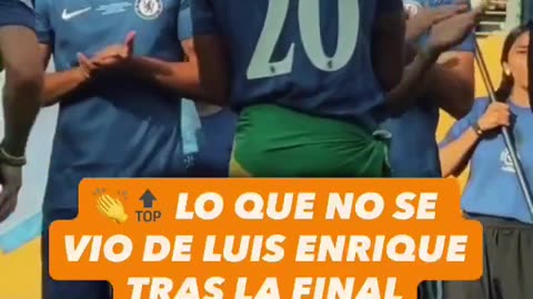 Luis Enrique to João Pedro after the match.