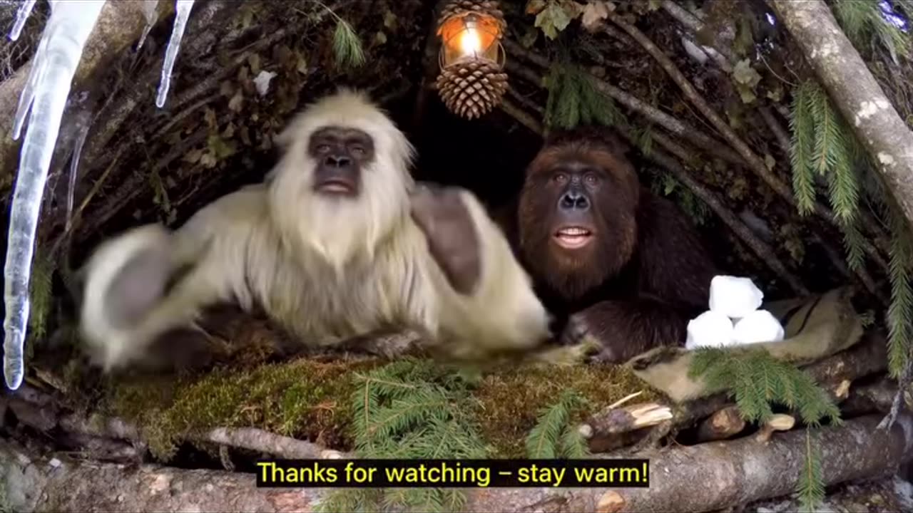 Yati and Bigfoot meetup and he star a picnic