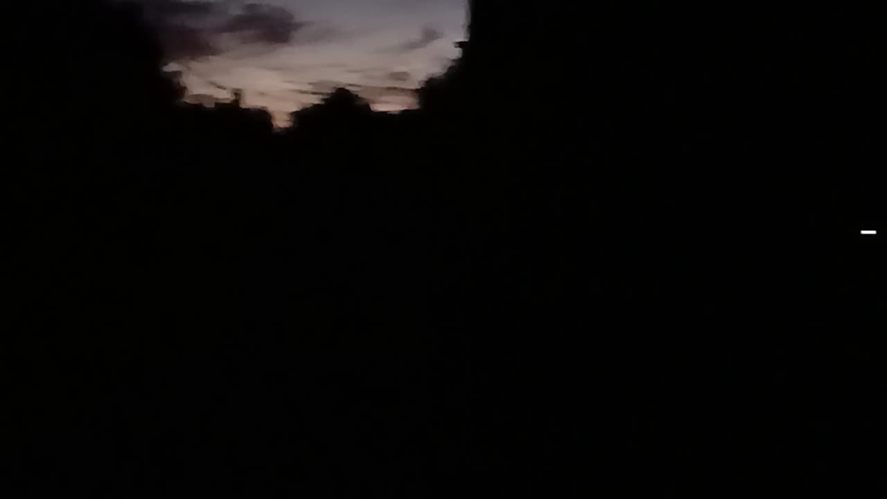 Night fell under a new moon