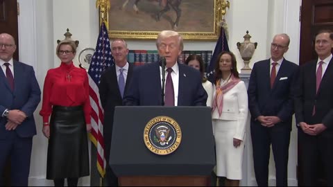 Trump Trolls Reporter After Camera Falls - "You Okay? Fake News... The Camera's Not Okay"