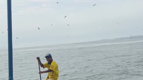 Ice Cream Vendor at Sea