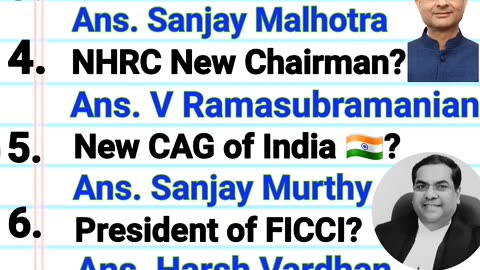 WHO IS WHO IN INDIA 2025/CURRENT AFFAIRS/GENIUS GKQUIZ #currentaffairs #indiagk #shorts #shortvideo