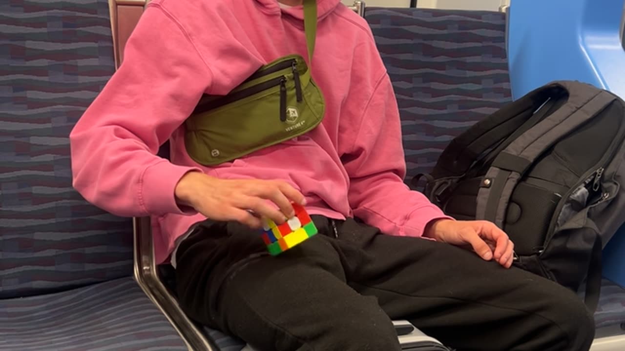 One Handed Rubik’s Cube Master