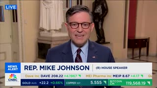 Mike Johnson Says WSJ Is 'Literally Making Things Up' About Trump's Involvement With Epstein