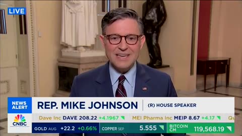 Mike Johnson Says WSJ Is 'Literally Making Things Up' About Trump's Involvement With Epstein