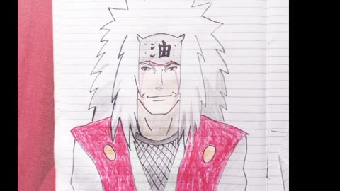 Trying to drawing anime jiraiya