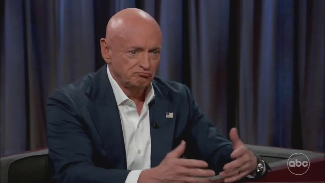 Mark Kelly on Jimmy Kimmel, after he posted a video with the Seditious Six calling