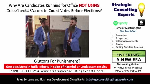 Are Political Candidates Gluttons For Punishment? Why Aren't Votes Precounted?