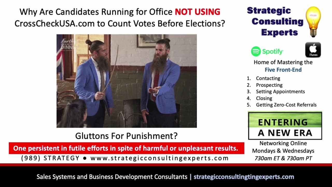 Are Political Candidates Gluttons For Punishment? Why Aren't Votes Precounted?