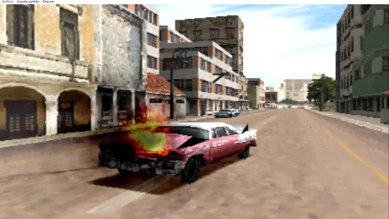 High speed chase of a 1958 Dodge Coronet car in Havana Cuba in the game Driver 2 - Part 8