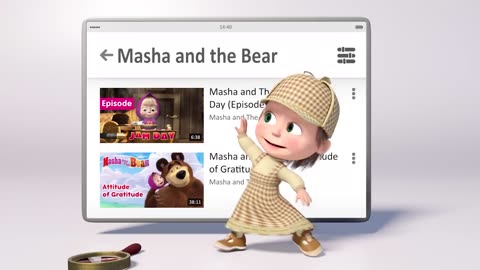 Masha and bear, cartoon
