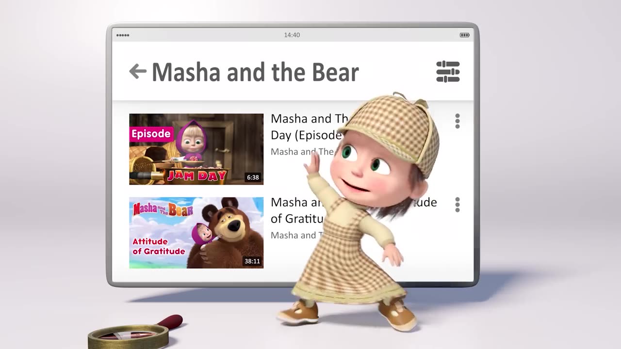 Masha and bear, cartoon