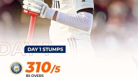 India are 182 for 3 wkts at tea vs England in 2nd test on day 1.Jaiswal made 87 runs.