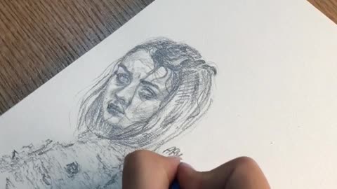 Arya Stark Portrait Sketch | GOT Fan Art