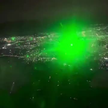 Latest in space - NEWS 🚨： Dozens of people with lasers lit up a passenger plane as it d...