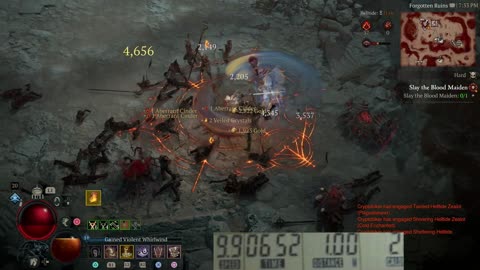 Playing Diablo 4 while riding exercise bike