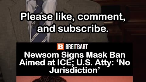 Newsom Signs Mask Ban Aimed at ICE