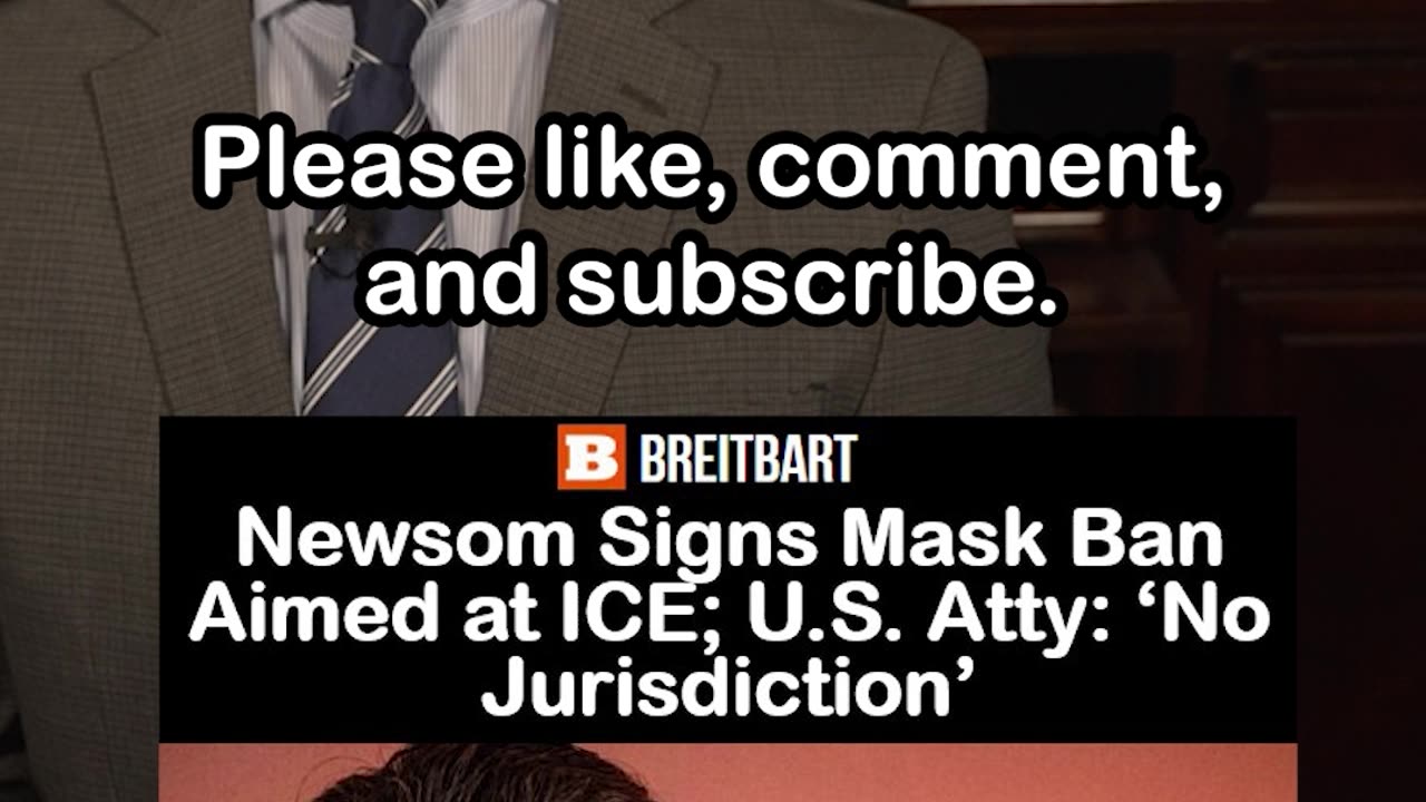 Newsom Signs Mask Ban Aimed at ICE