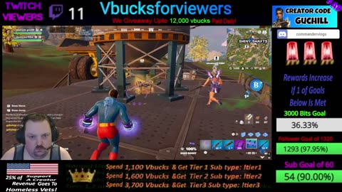 Giving Away 10,000 VBucks+ / Playing Fortnite with Viewers!