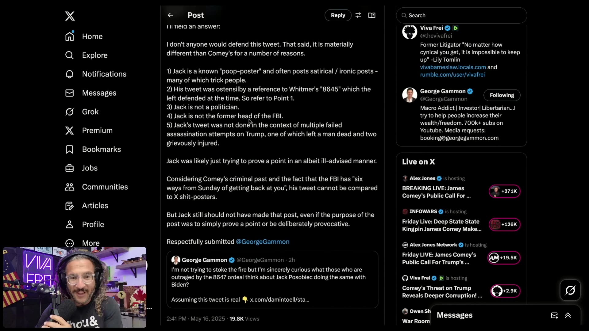 James Comey is a CRIMINAL Who Threatened Trump & HIs Daughter is a Criminal Covering for Epstein!