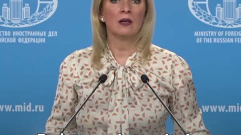 Zajárova responde con calma a la “histeria” de Zelenski