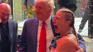 President Donald J. Trump X UFC champion Kayla Harrison.