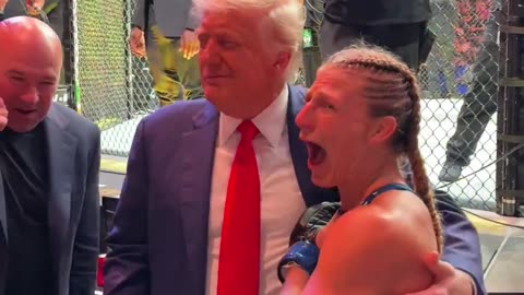 President Donald J. Trump X UFC champion Kayla Harrison.