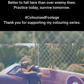 Leap for Life Fighter Pilots Prepare for Bailouts #ColourisedHistory