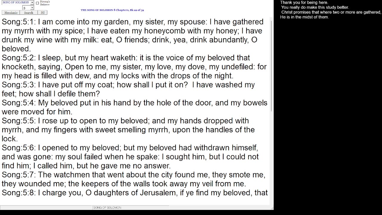 Song of Solomon 5-6