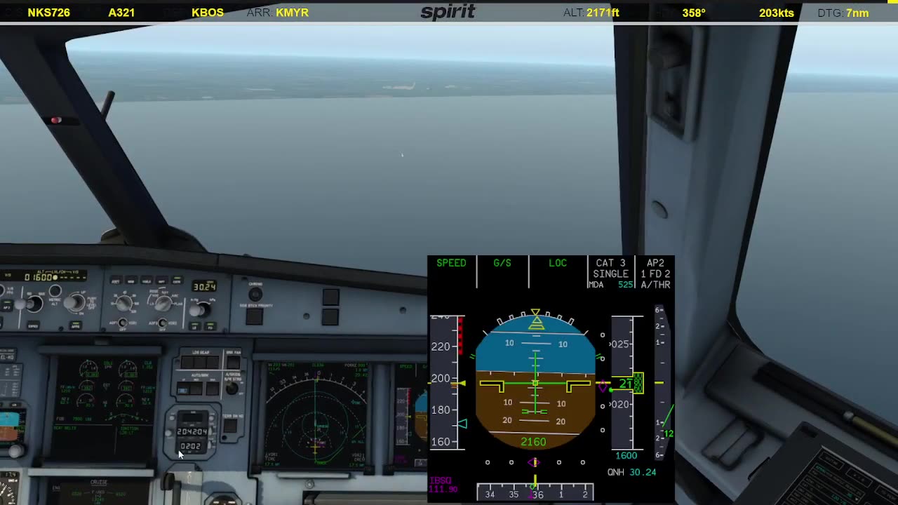 Landing in Myrtle Beach (KMYR)