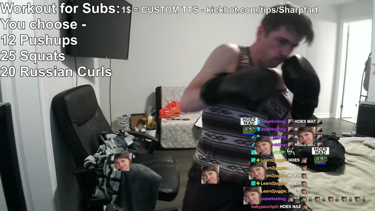 Sharpfart scamming the chat