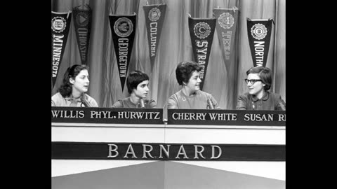 College Quiz Bowl - Columbia vs. Northwestern October 10, 1953