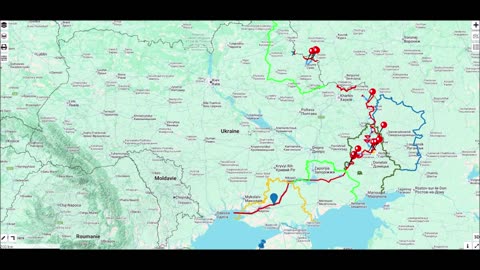 CARTE MILITAIRE UKRAINE 23 Juin 2025. MI6 : opération amphibie Crimée. UKR fait un mini-Koursk bis